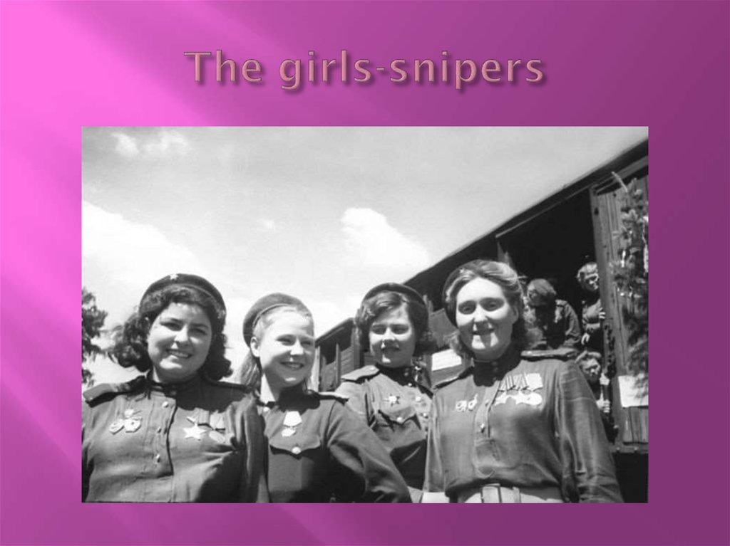 The girls-snipers