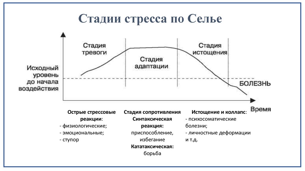 Контрольная работа: Концепция стресса Г Селье и общий адаптационный синдром