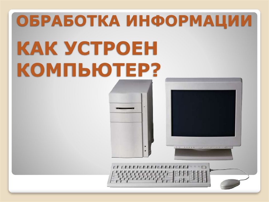 Как устроен компьютер. Компьютер для обработки. Как устроен компьютер полностью книга.