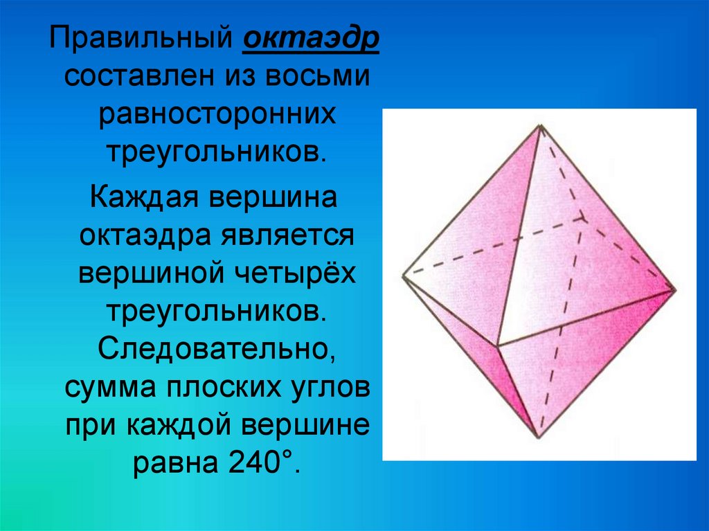 Грани правильного октаэдра. Октаэдр. Правильный октаэдр. Октаэдр углы. Правильный октаэдр составлен из.