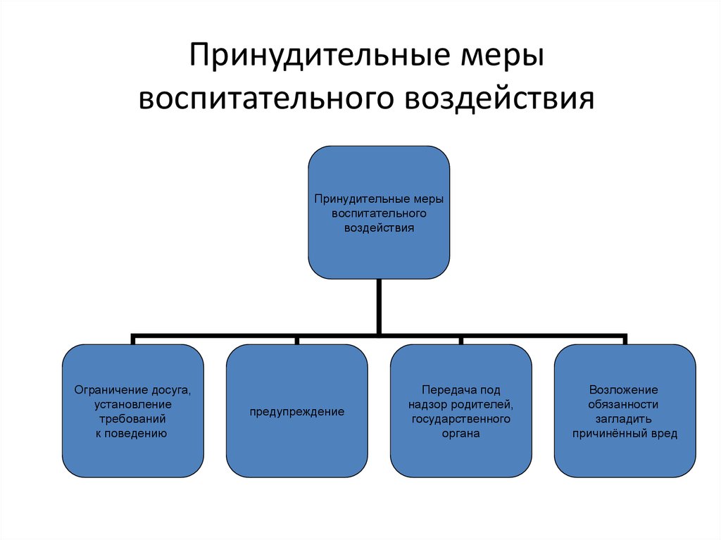 Применение воспитательных мер