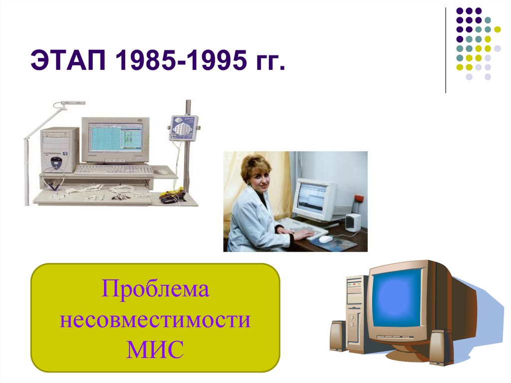 ЭТАП 1985-1995 гг.