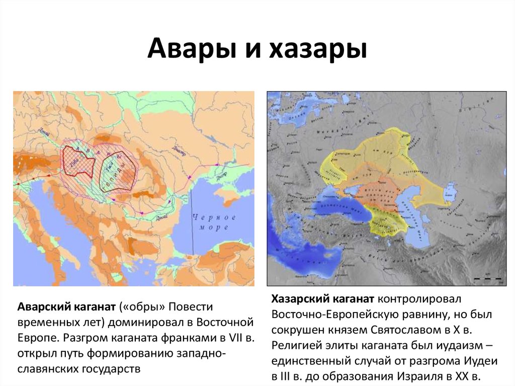 Авары карта расселения