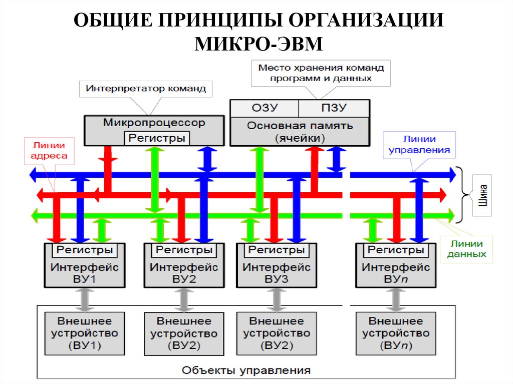 Принципы организации эвм презентация