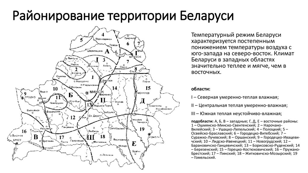 Карта ветровых районов беларуси