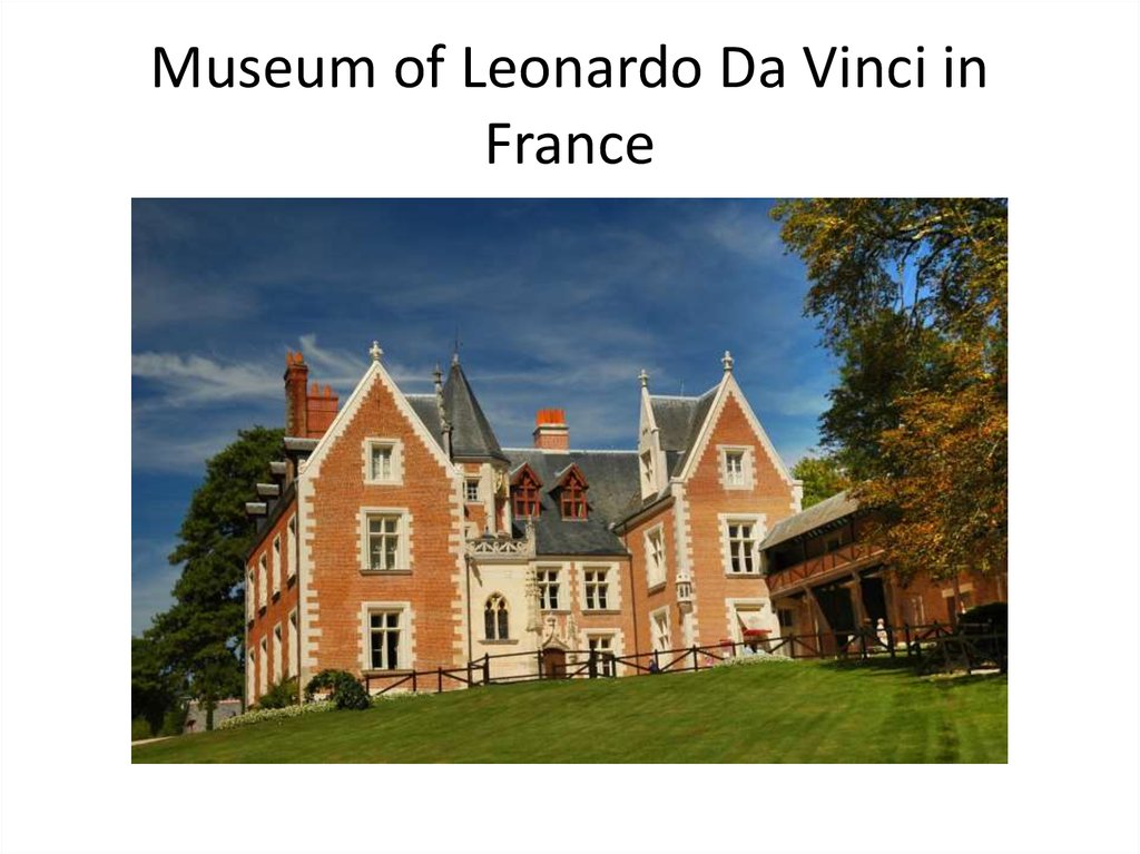 Museum of Leonardo Da Vinci in France