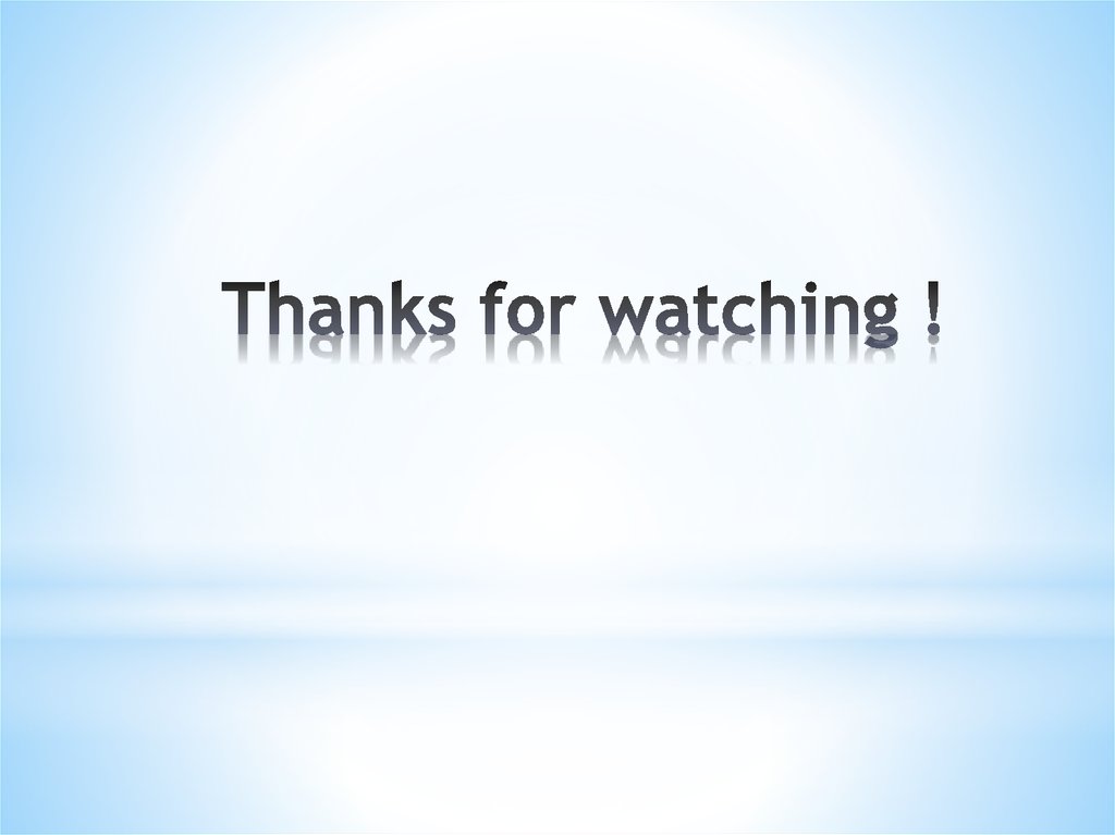 Thanks for watching !