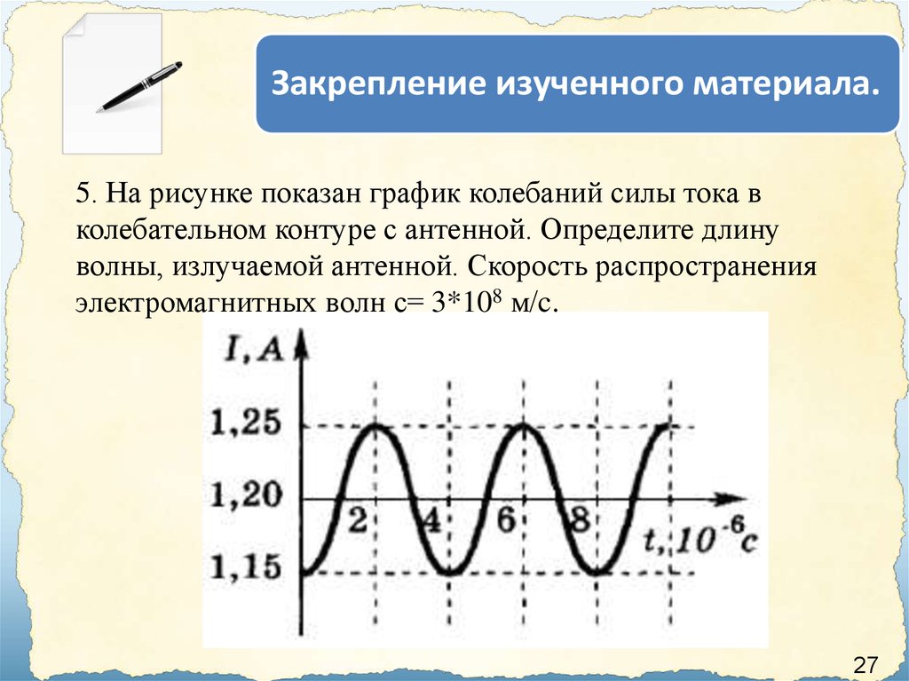 Определите длину волны излучаемой колебательным контуром. График колебаний силы тока в колебательном контуре. Как найти длину волны электромагнитных колебаний. График электромагнитной волны. Длина электромагнитной волны по графику.