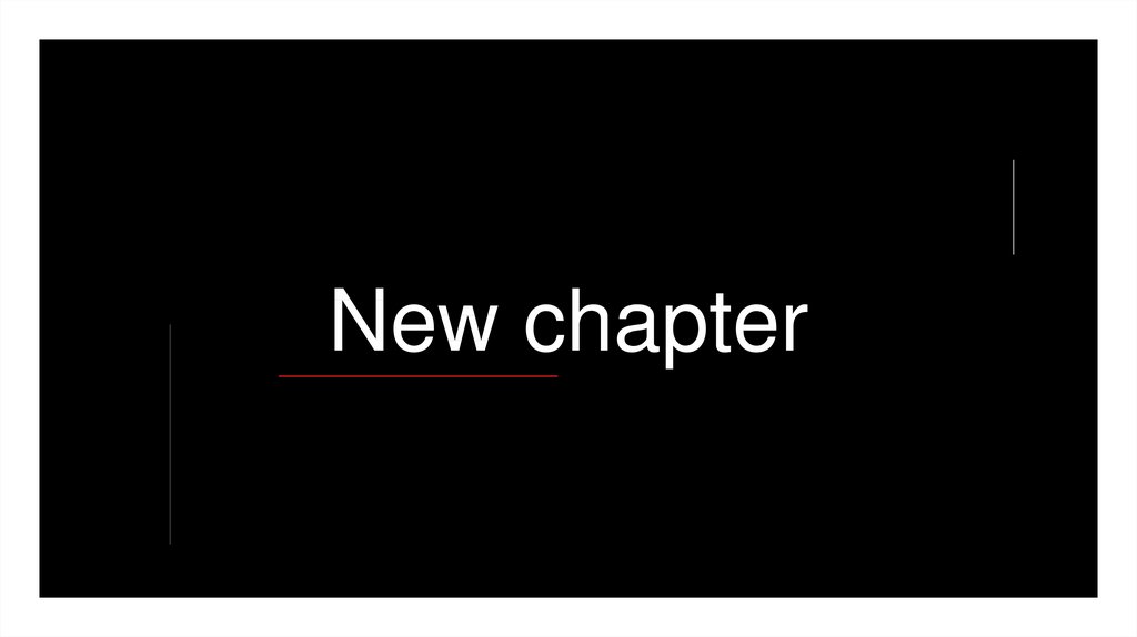 New chapter
