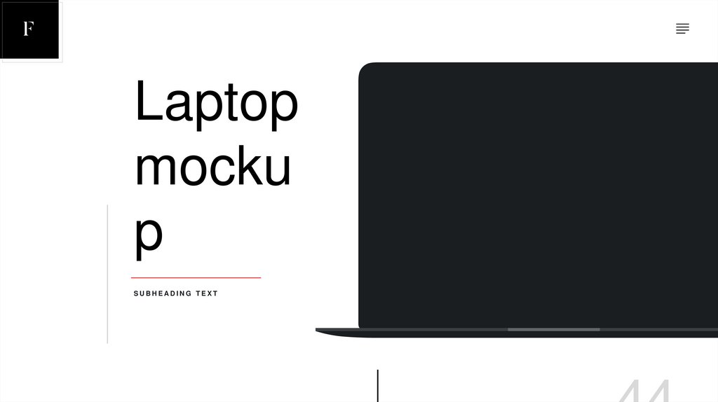 Laptop mockup