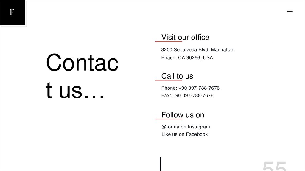 Contact us…