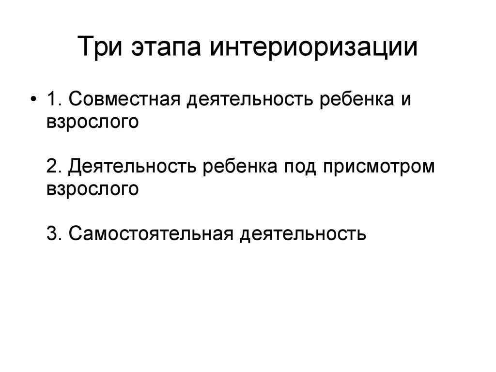 Интериоризация по выготскому. Стадии интериоризации. Стадии интериоризации Выготский. Интериоризация примеры. Три этапа интериоризации.