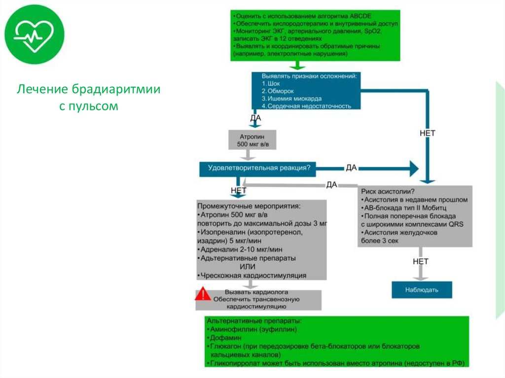 Лечение брадиаритмии с пульсом