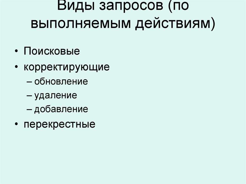 Виды запросов ся. Виды просьб.