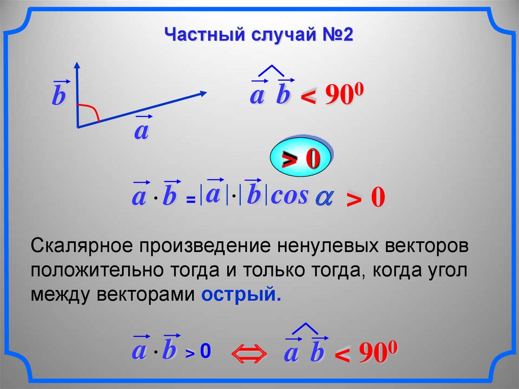 Произведение больше нуля