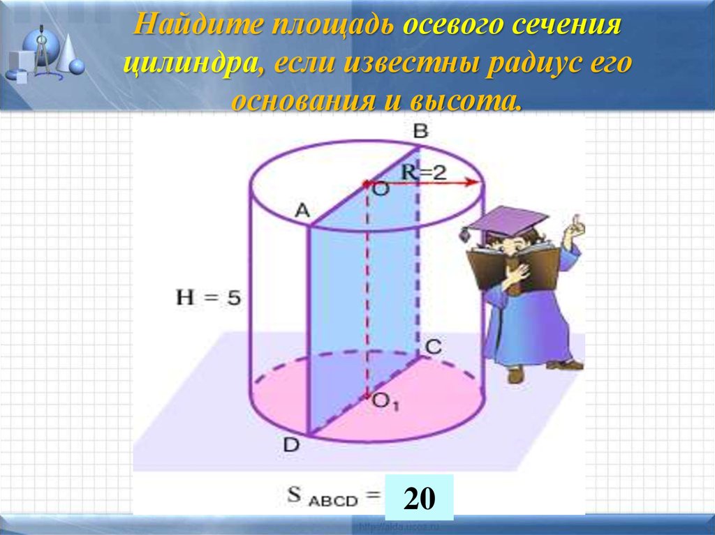 Цилиндр пересечен плоскостью. Площадь сечения цилиндра. Периметр осевого сечения цилиндра. Площадь осевого сечения цилиндра. Площадь осевого сечения цилиндра формула.