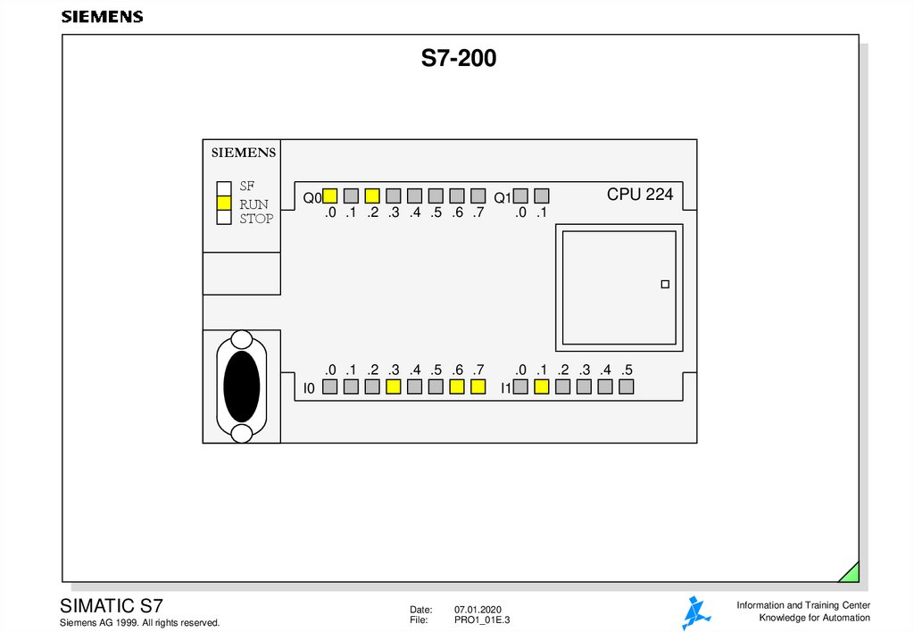 Схема подключения siemens simatic s7 200