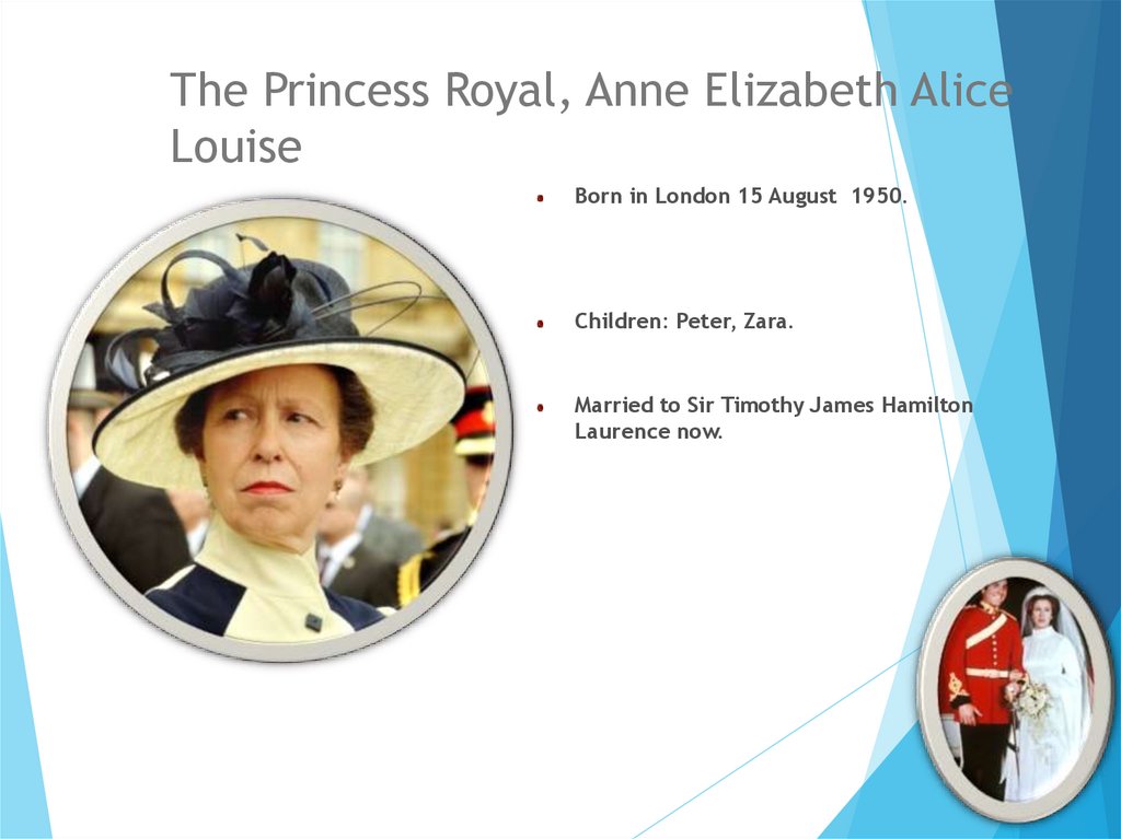 The Princess Royal, Anne Elizabeth Alice Louise