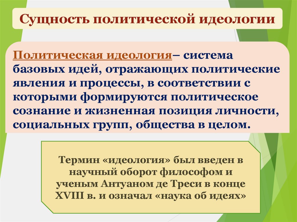 Политическая идеология презентация 11 класс