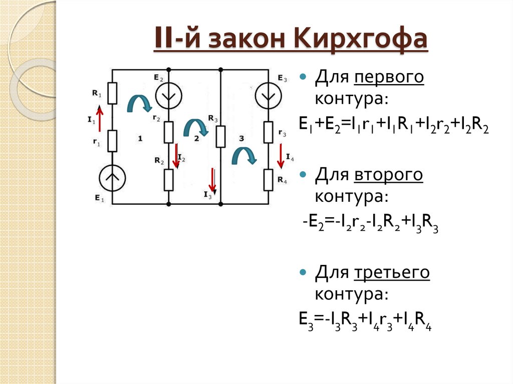 Закон кирхгофа с конденсаторами