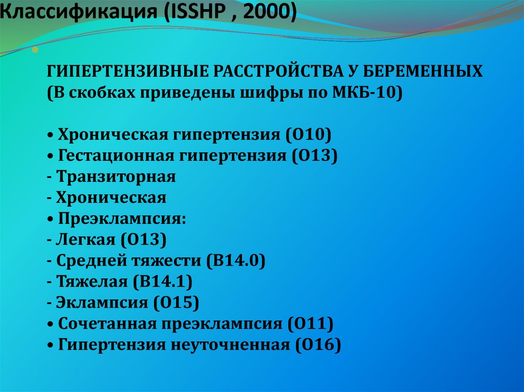 Артериальная гипертензия мкб 10 у взрослых код