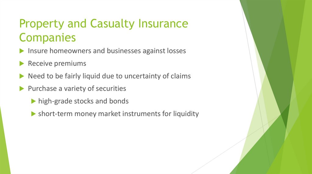 Property and Casualty Insurance Companies