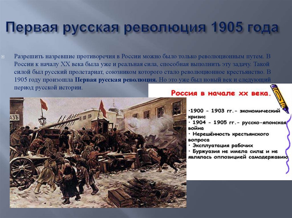 Первая русская революция 1905 года