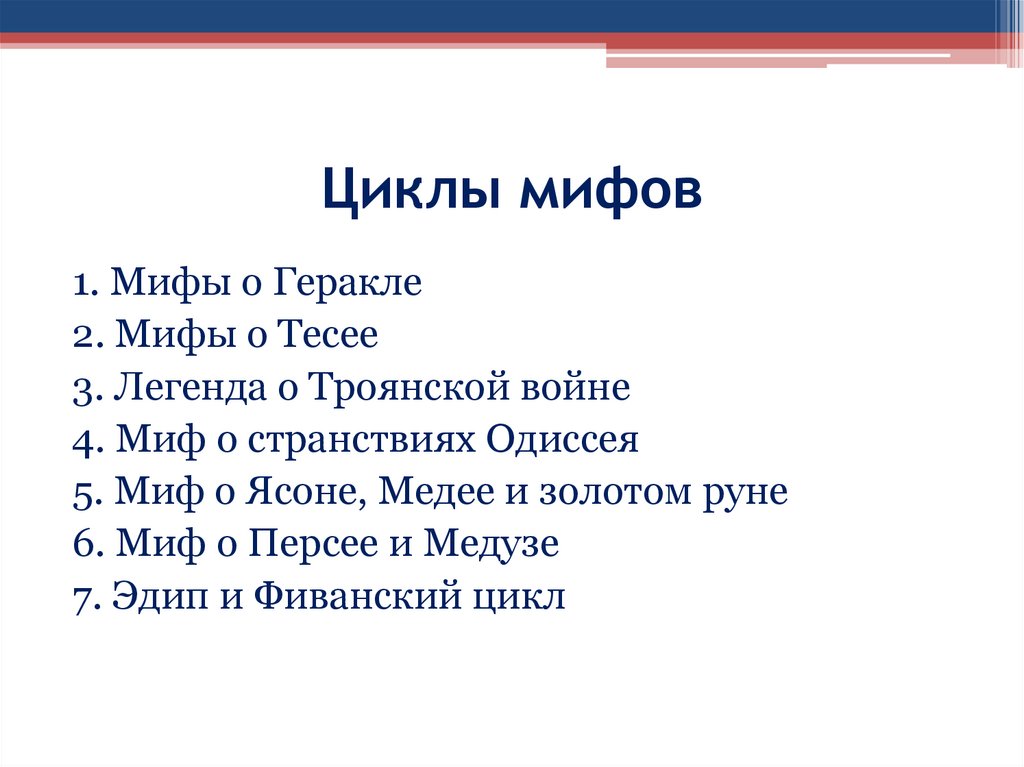 Автор цикла. Циклы мифов. Циклы греческих мифов. Цикл мифов о героях. Фиванский цикл мифов.