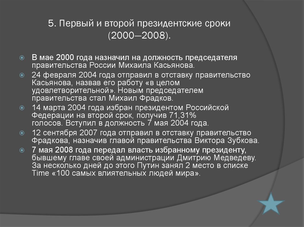 Сколько сроков президентства в россии