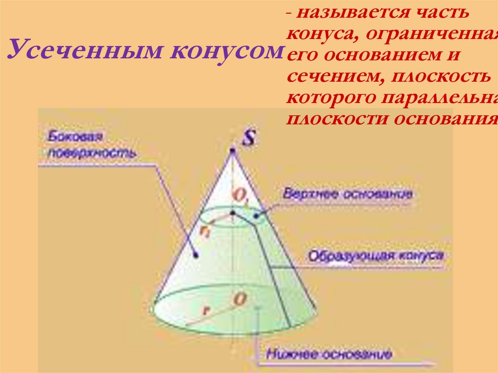 Сторона конуса