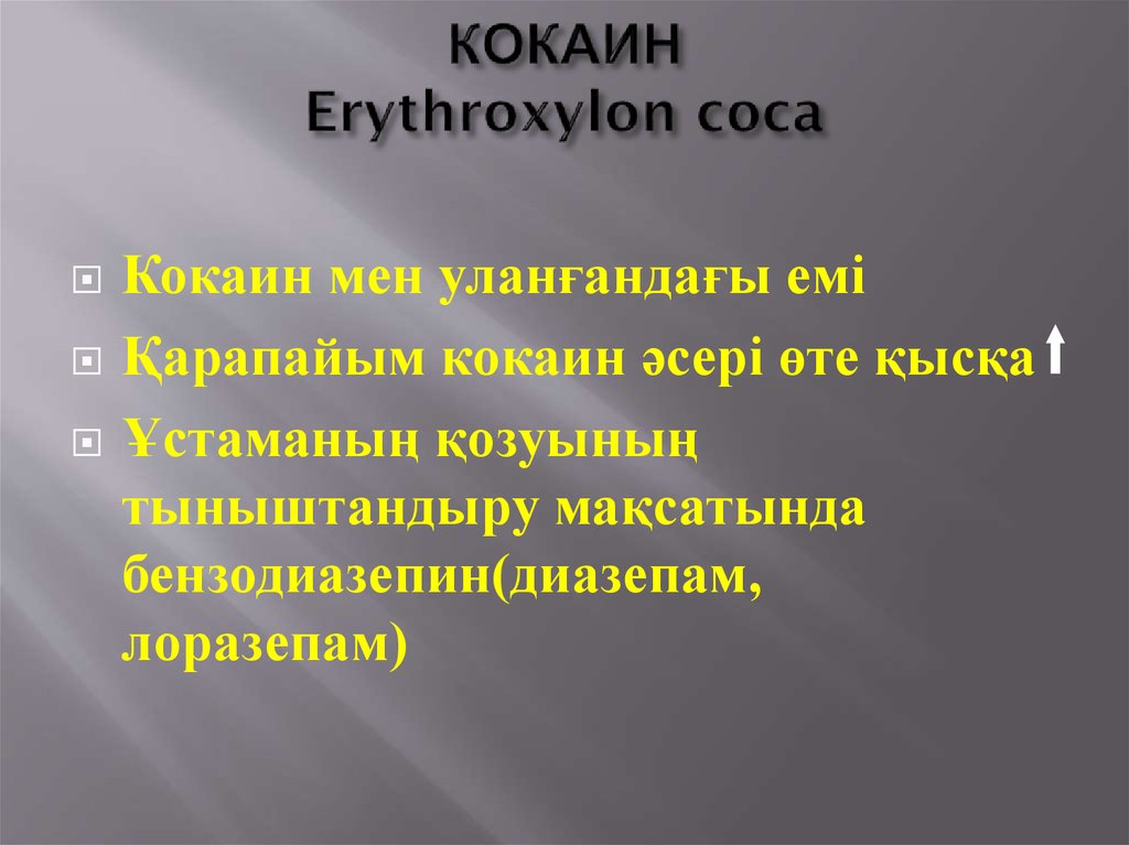 КОКАИН Erythroxylon coca