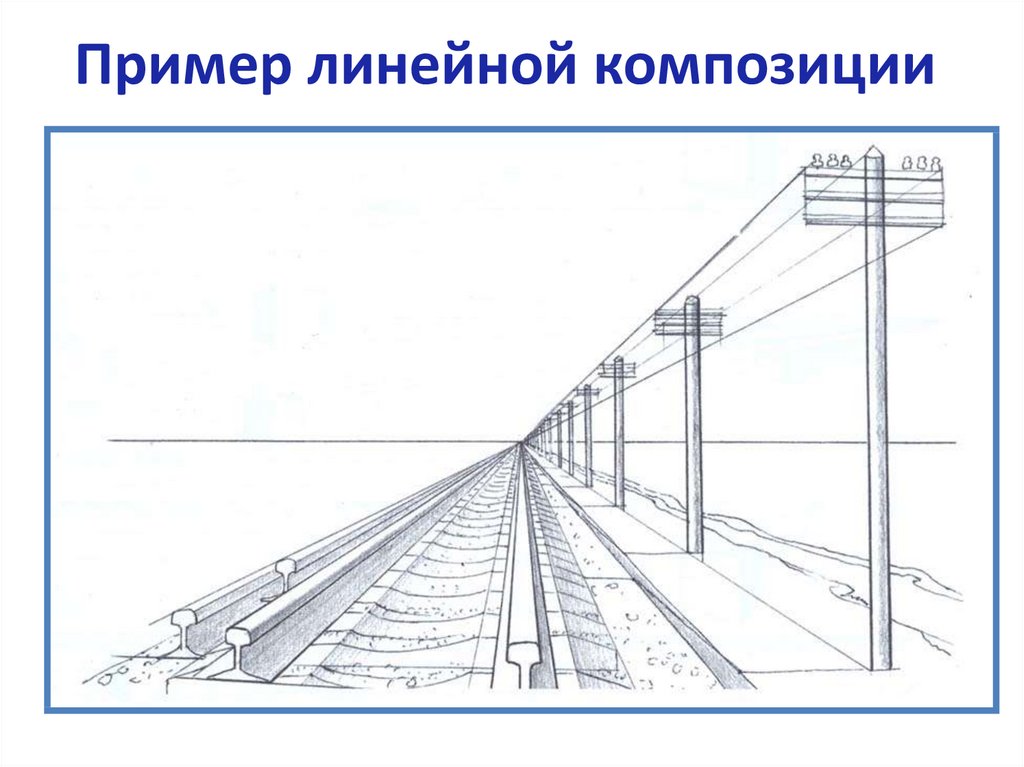 Где на изображении должны сходиться параллельные линии