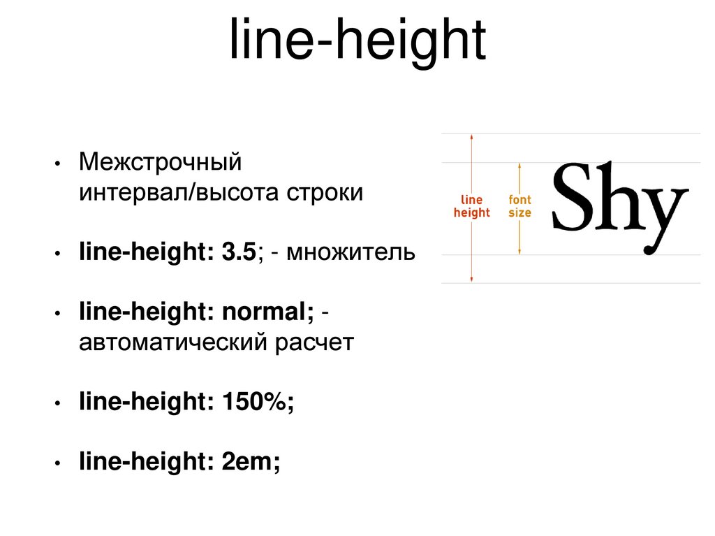 Line height html