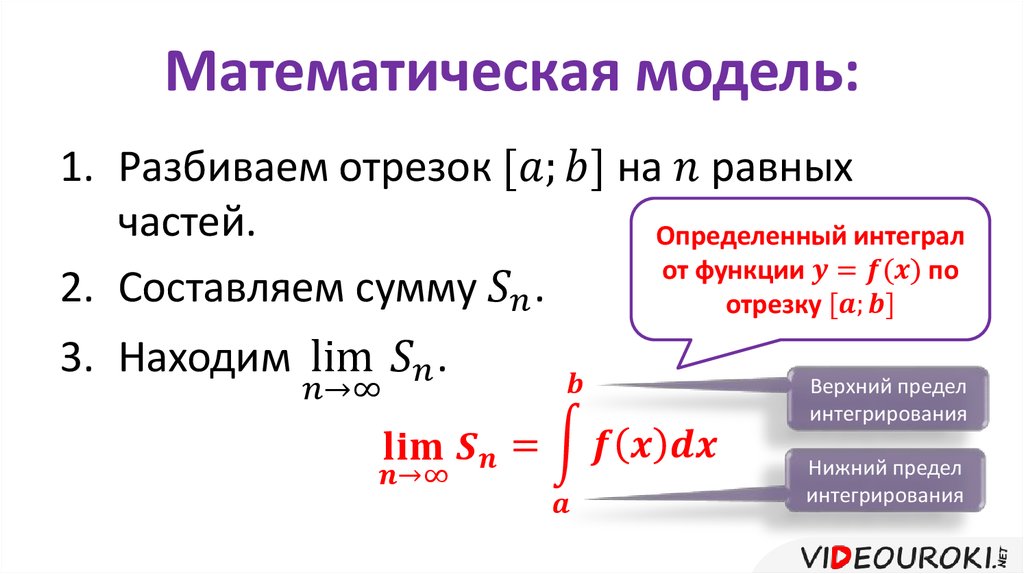 Математическая модель: