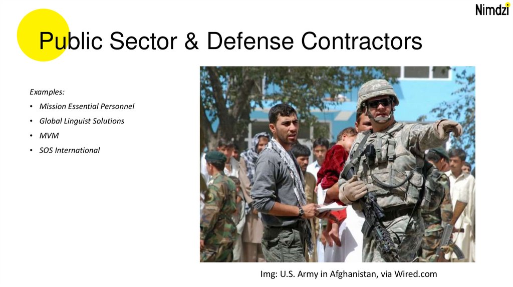 Public Sector & Defense Contractors