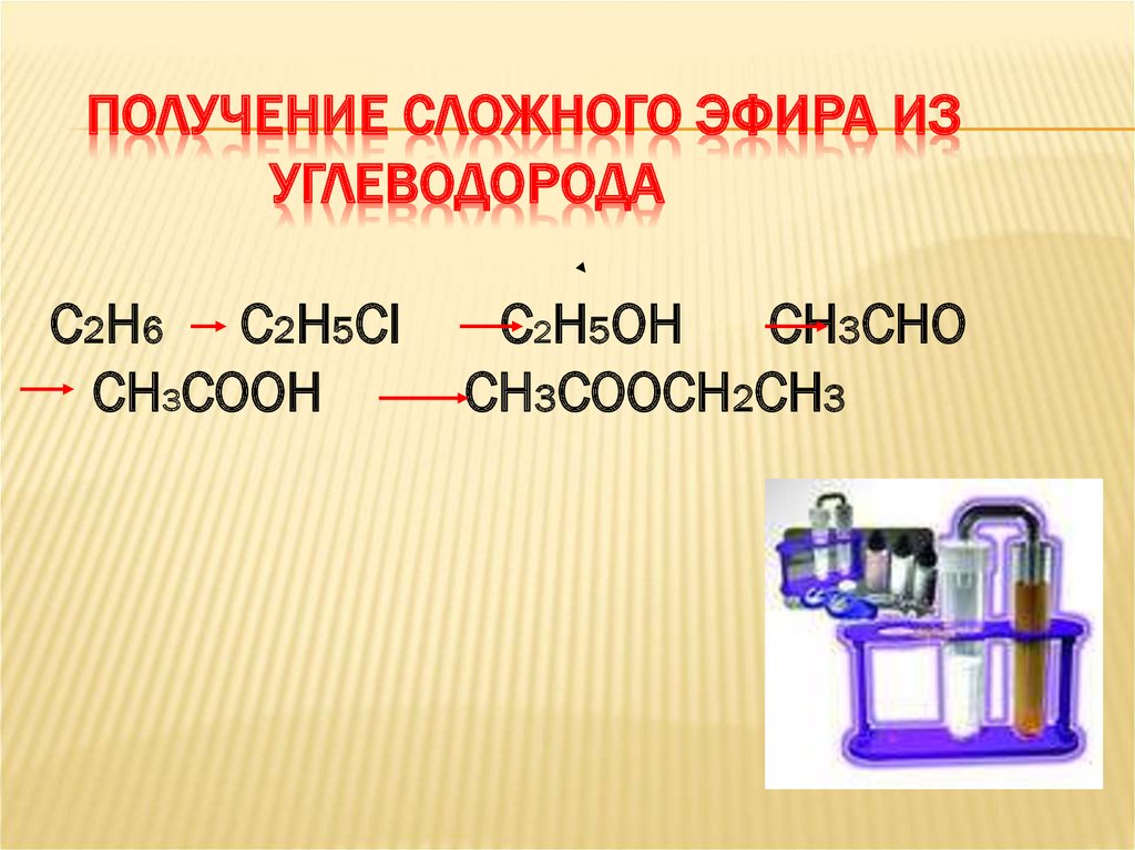 Ch3cooh c2h5oh уравнение реакции. С2н5он сн3соон. Получение сложного эфира из углеводорода. С2н5cl с2н5он. Получение сложных эфиров.