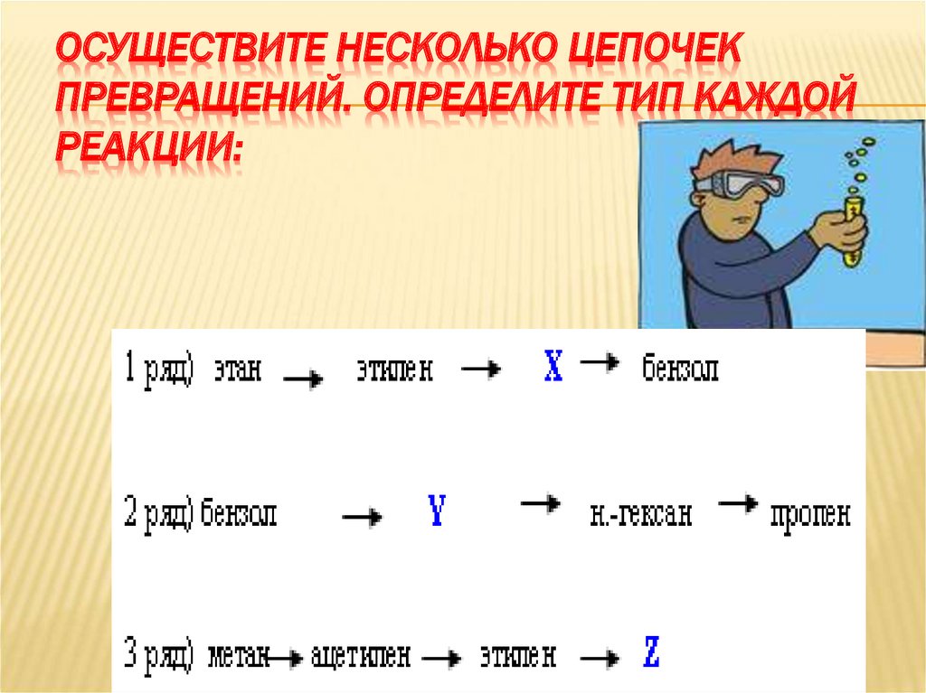 Генетическая реакция. Осуществите превращение определите Тип каждой реакции. Осуществить цепочку превращений онлайн. Тип каждой реакции. Цепочка преобразований.