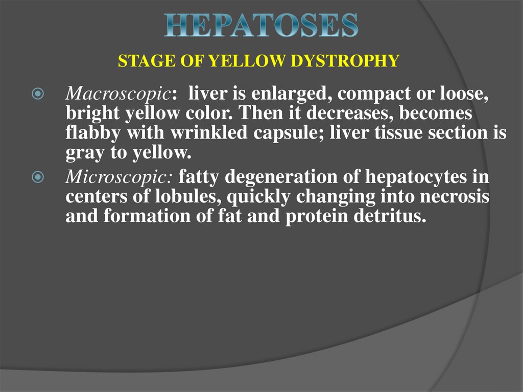 HEPATOSES