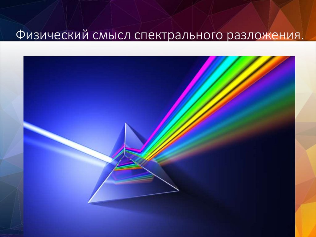 Физический смысл спектрального разложения.