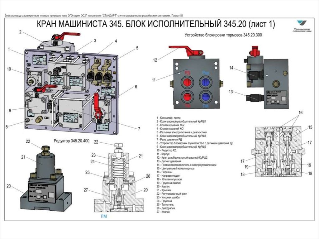 Пневматическая схема эп2д с описанием