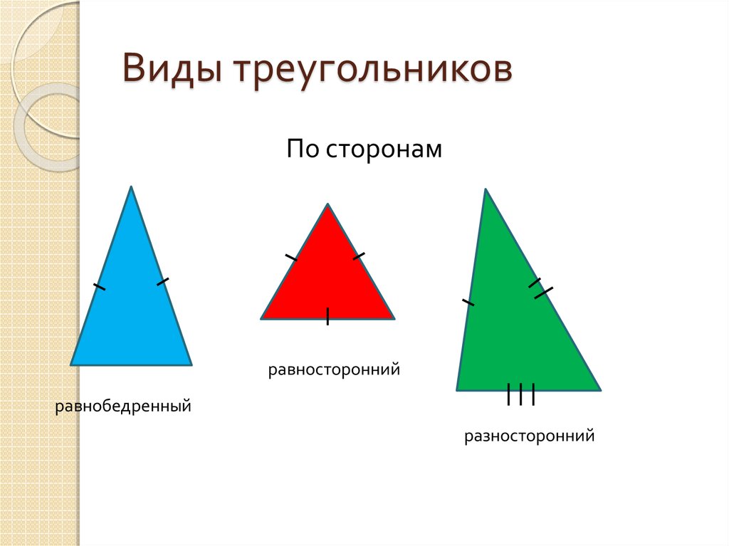 Треугольники равенство фигур