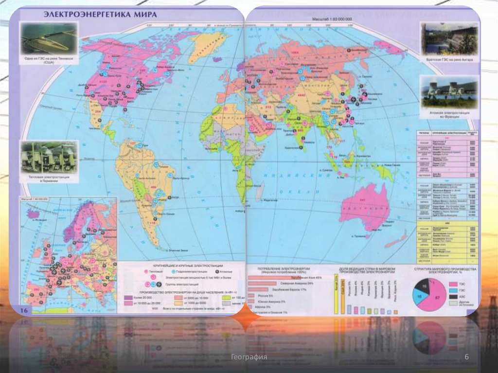 Электроэнергетика мира презентация 10 класс география