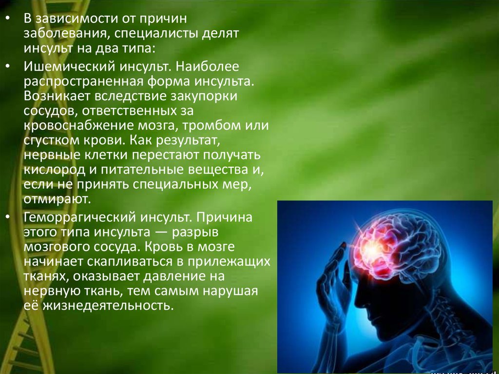 Болезнь специалист. Ишемический инсульт развивается вследствие тест. Самые распространенные инсульты. Как мозг получает кислород.