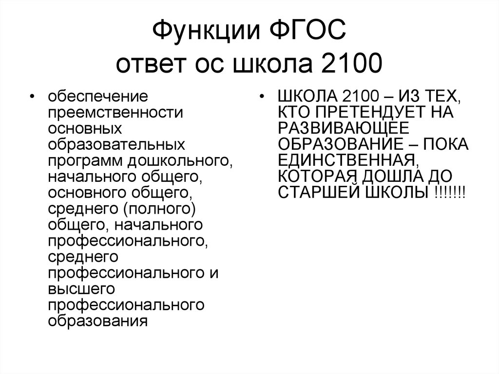 Фгос ответы