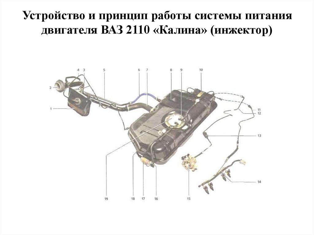 Топливная система приора 16 клапанов схема инжектор