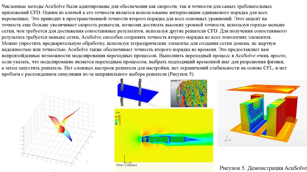 Моделирование дисциплина. Численное CFD-моделирование и расчёт температурных и скоростных полей. ACUSOLVE.