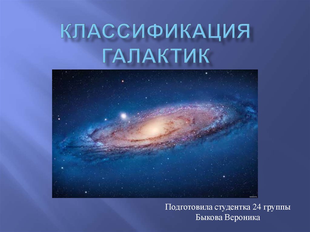 Презентация 11 класс классификация галактик