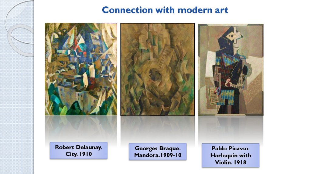 Connection with modern art