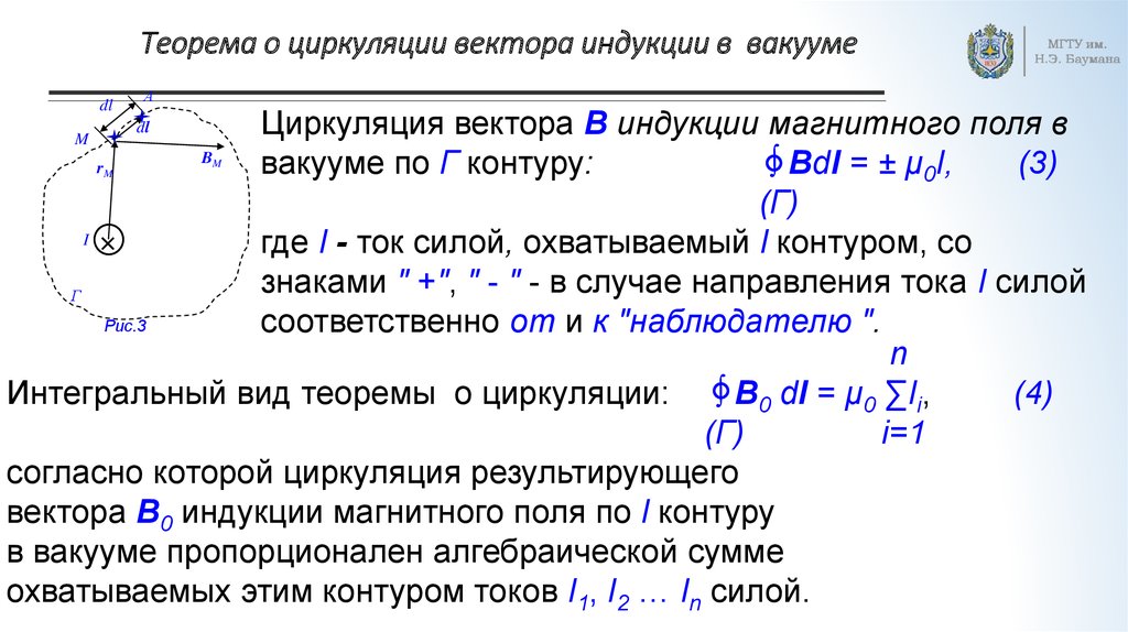 Какова циркуляция вектора напряженности магнитного поля по контуру изображенному на рисунке 31