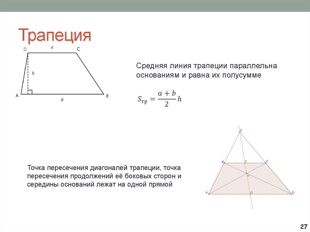 Точка пересечения трапеции. Точка пересечения боковых сторон трапеции. Точка пересечения диагоналей трапеции. Точка пересечения продолжений боковых сторон трапеции. Точка о в трапеции.